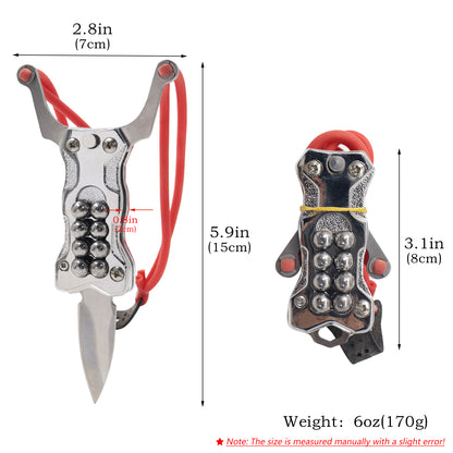 New Multifunctional EDC Hunting Mini Magnetic Slingshot With Ctical Knife