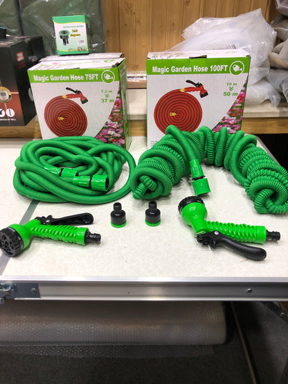 75FT/100FT Multifunctional Garden Hose Pipe With Jet Spray