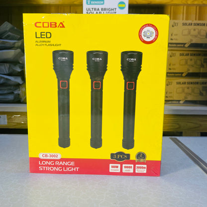 COBA Pack Of 3 COMBO Multifunctional Long Range Torches