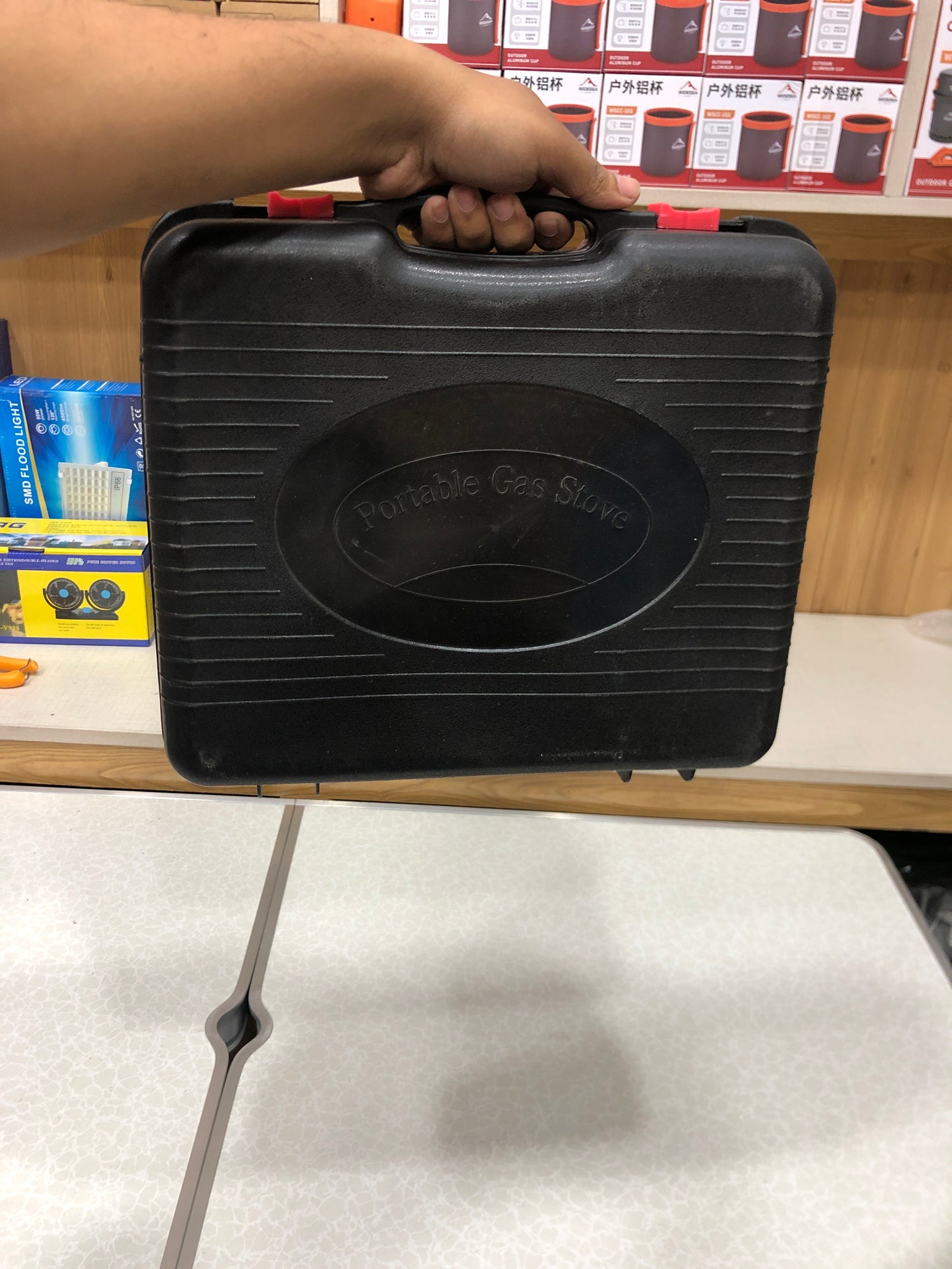 FooYoo 3.5KW Portable Outdoor Picnic Suitcase Gas Stove with Can