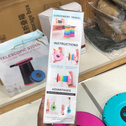 Portable Collapsible Telescopic Stool Foldable Telescopic Stool