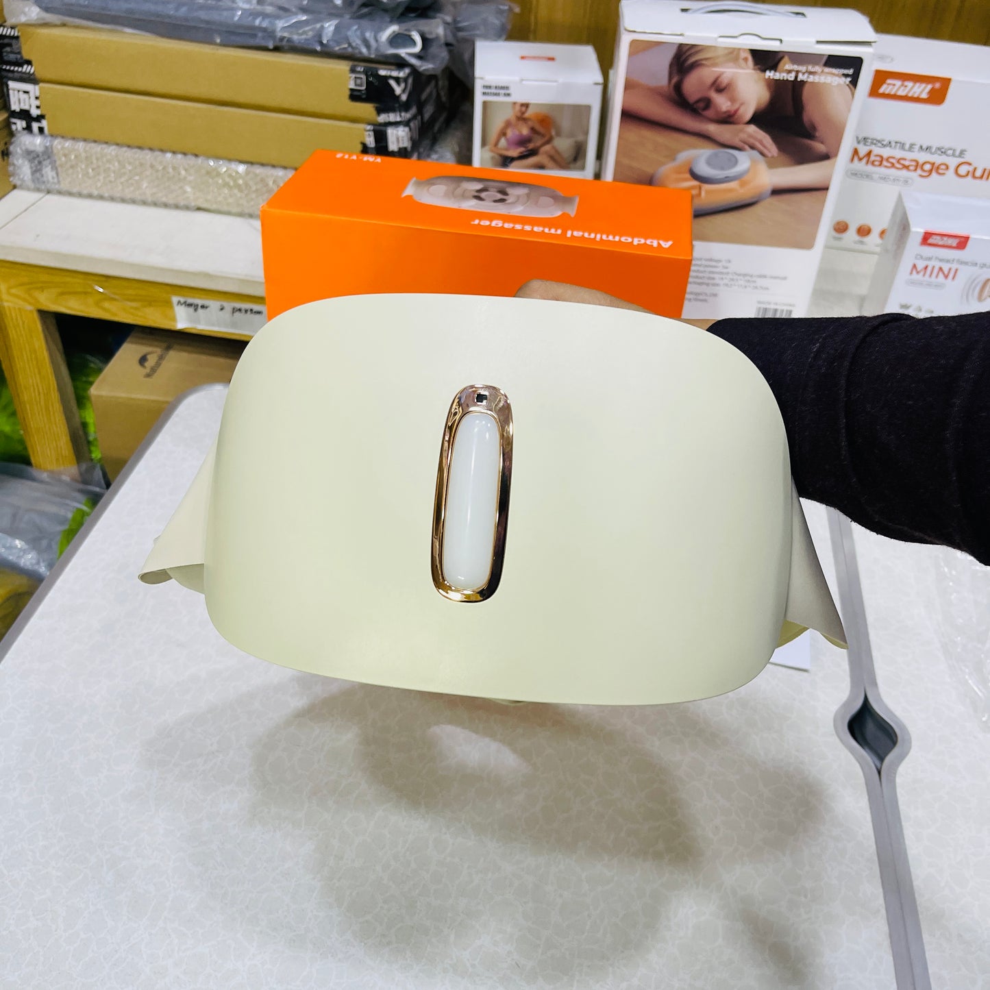 MDHL Electric Abdominal Massager Hot Compress For Belly Fat Reduction YM-Y12