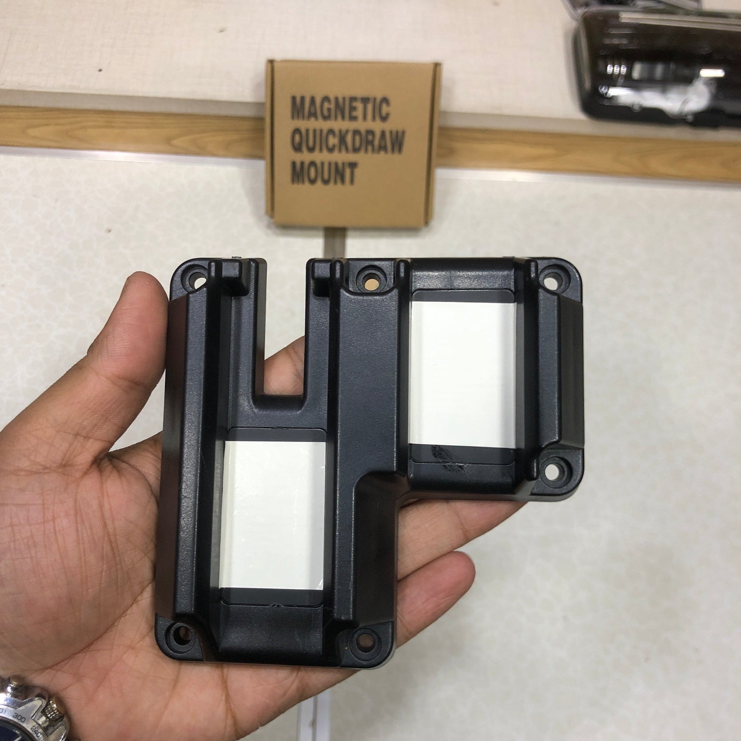 Tactical Magnetic Quickdraw Pistol Loader  Mount With Mag Space