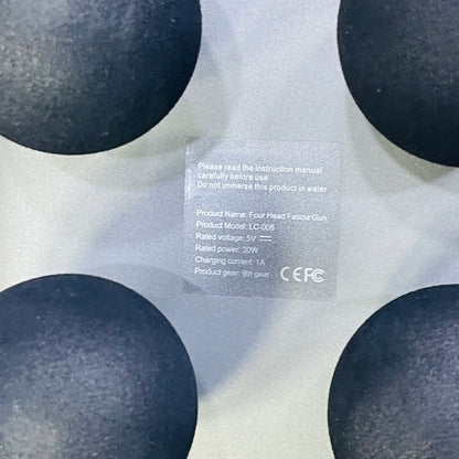 MDHL Four-Headed Deep Tissue Percussion Therapy Body Massager