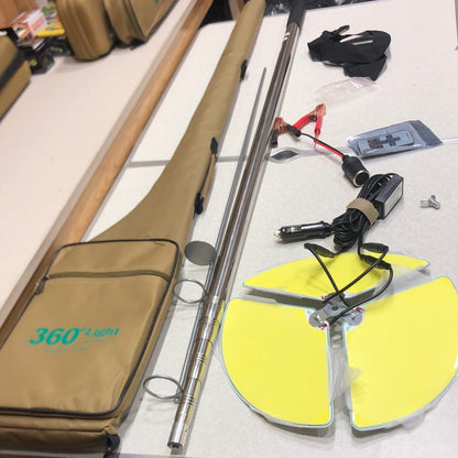 360 Portable 12v Camping Outdoor Lamp With 4M Telescopic Rod FR-13