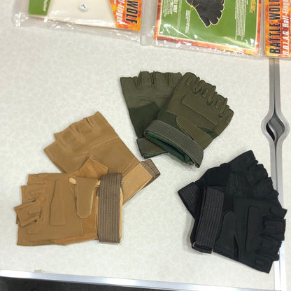 Battle Wolf Half Fingers Gloves