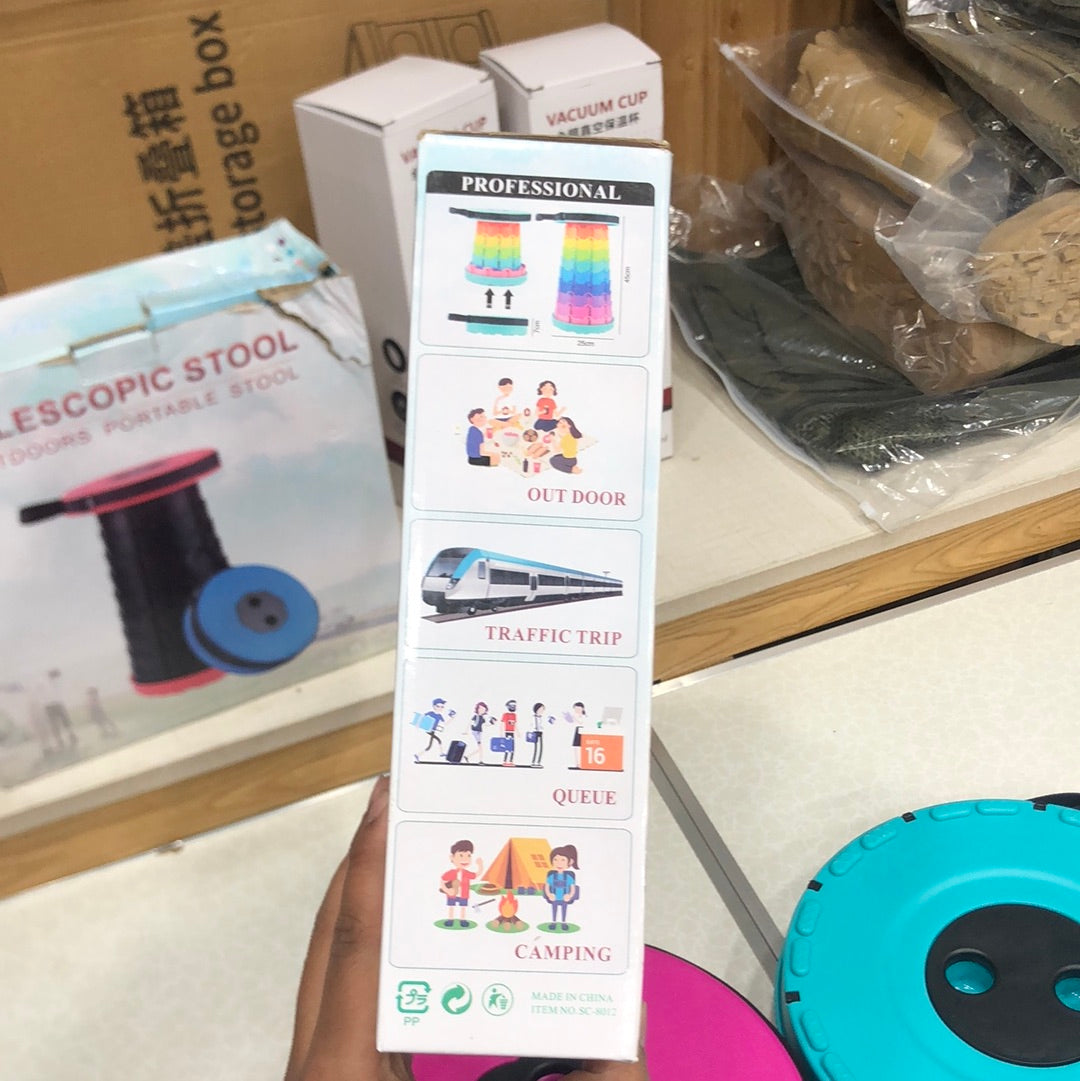 Portable Collapsible Telescopic Stool Foldable Telescopic Stool