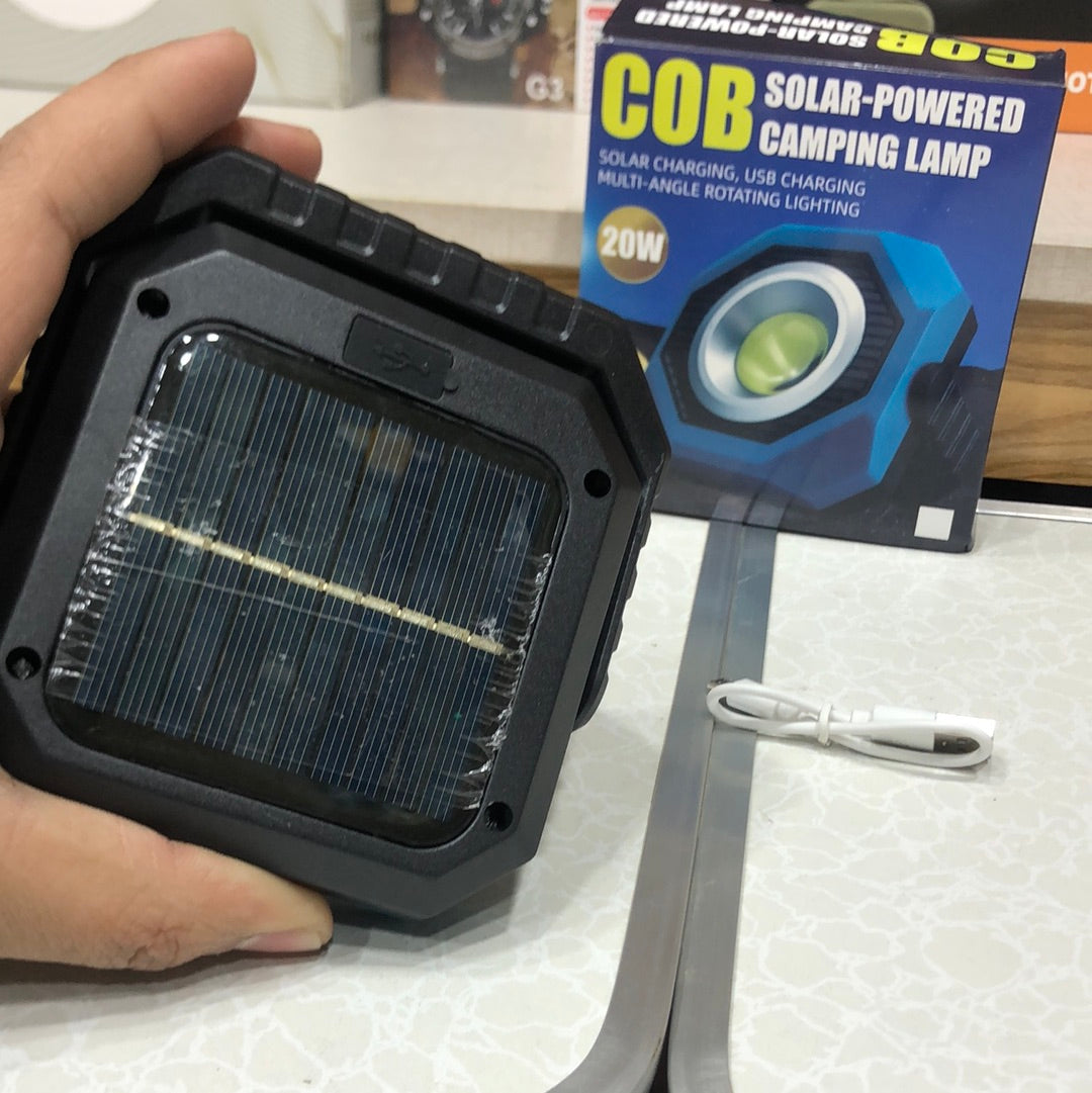 COB Multifunctional Solar Rechargeable Camping Light