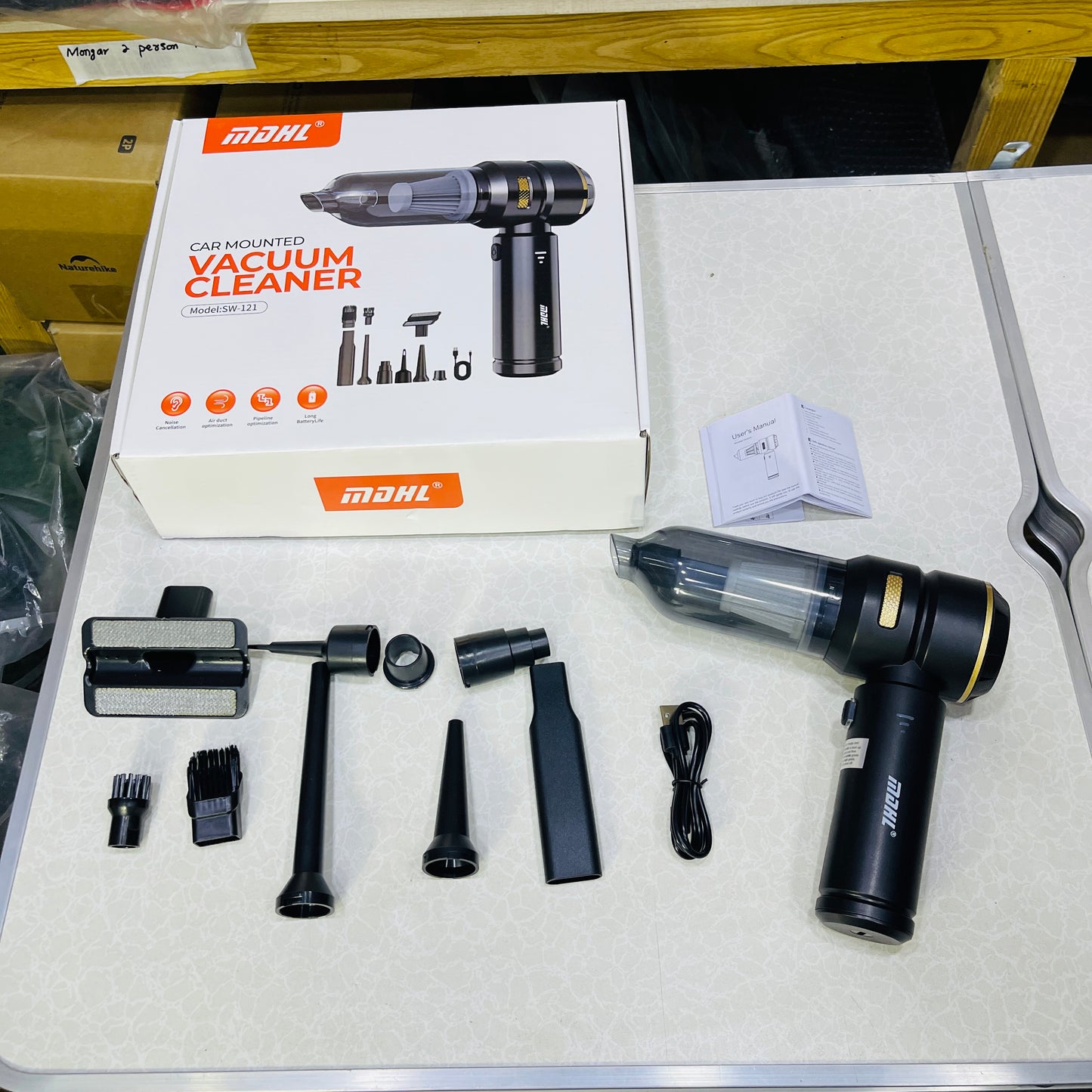 MDHL Ultimate 2-in-1 High-Power Cordless Car Vacuum & Air Blower (17000Pa)