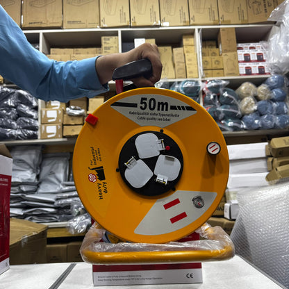 Heavy Duty Cable Reel – 30m & 50m Extension Reel for Industrial and Workshop Use