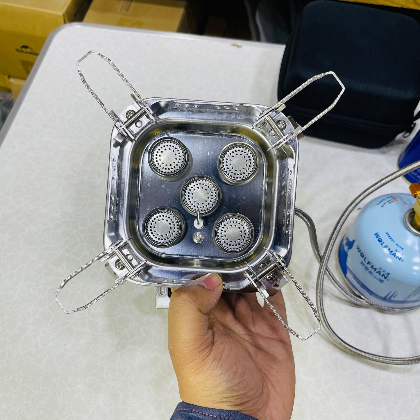 High-Performance 15800W Stainless Steel Outdoor Camping Stove