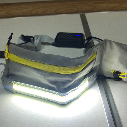 New Waist Bag Light Portable & Rechargeable Outdoor Night Running Bag