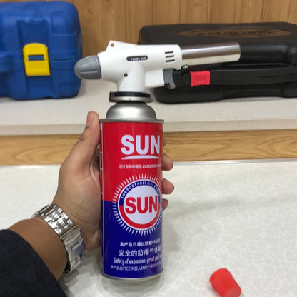 Auto-Ignition Butane Gas Welding-Burner Flame Gun White