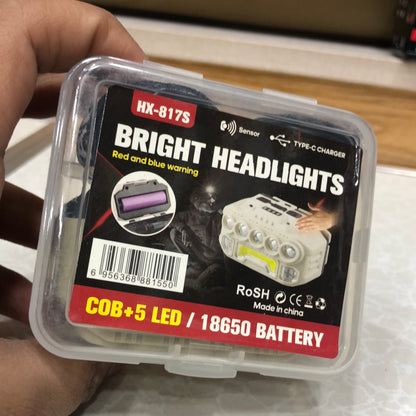 3000 Lumens LED Headlamp USB-C Rechargeable HX-817S