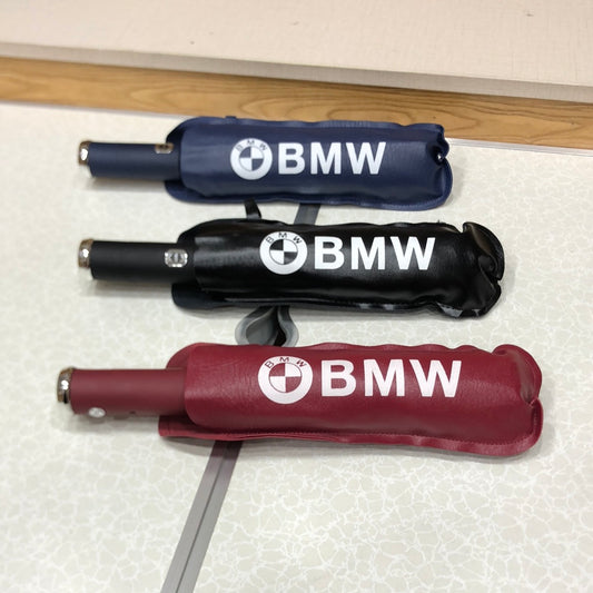 BMW Automatic Ten Fiber Bones Folding Umbrella With Led Light