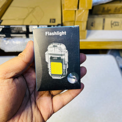 New Transparent Rechargeable COB Lamp + Cigarette Plasma Lighter