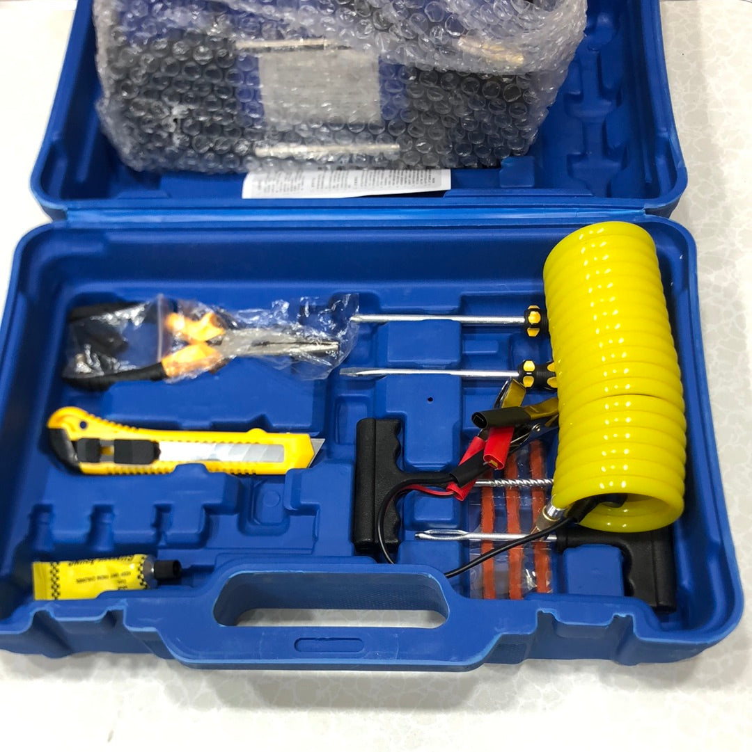 New Car Air Compressor Puncture Tool Kit With Box