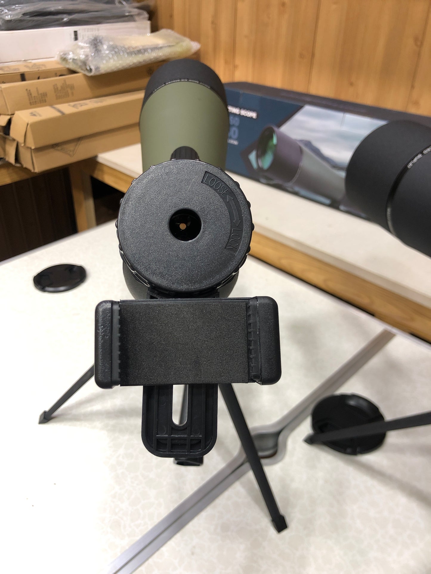 20-60x80 Spotting Scope with Tripod & Mobile Holder