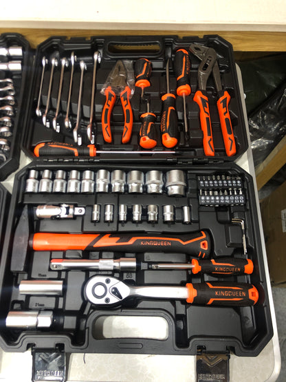 KINGSQUEEN 58pcs/76pcs/82pcs Chromium Stainless Steel Tools Sets