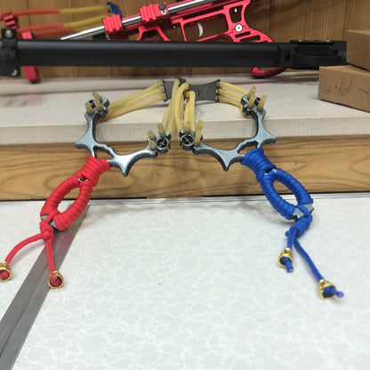 Outdoor Paracordic Steel Slingshot