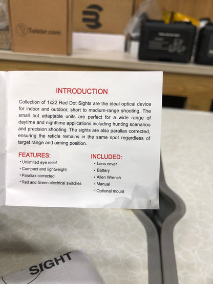 Waterproof & Fog-Proof Red Dot Scope With 1" Aluminum Riser Mount