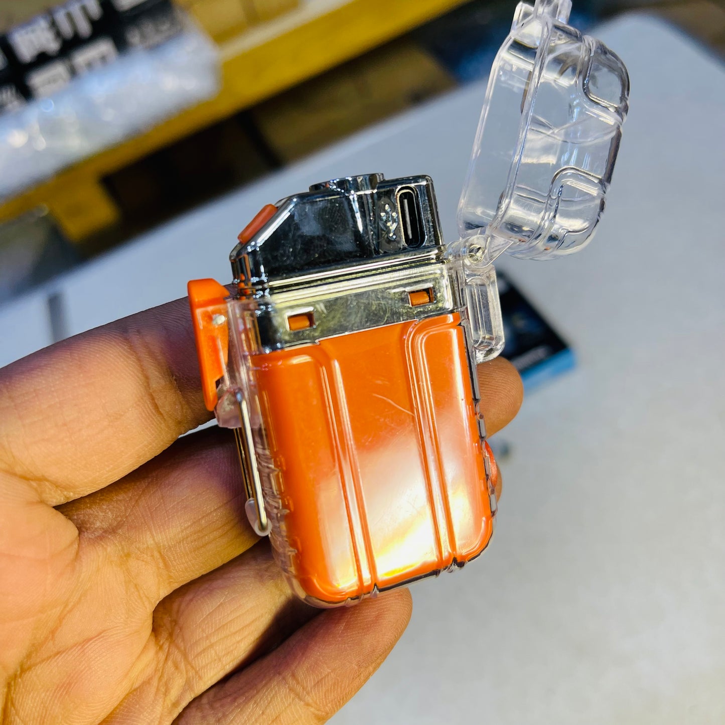 New Transparent Rechargeable COB Lamp + Cigarette Plasma Lighter