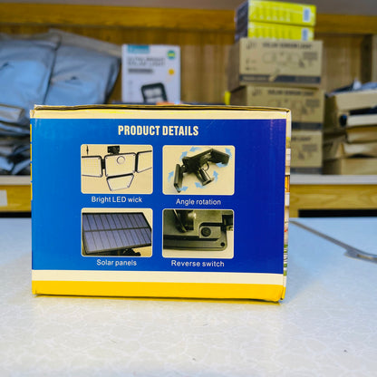 4-Head 223 LED Solar Motion Sensor Flood Lights Sh-223-FT