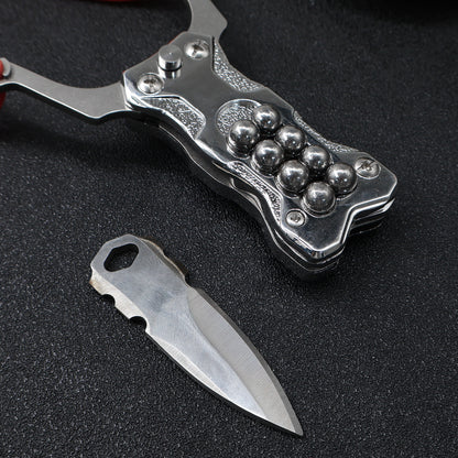 New Multifunctional EDC Hunting Mini Magnetic Slingshot With Ctical Knife