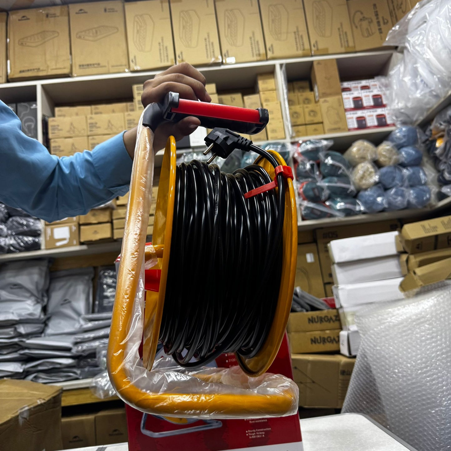 Heavy Duty Cable Reel – 30m & 50m Extension Reel for Industrial and Workshop Use