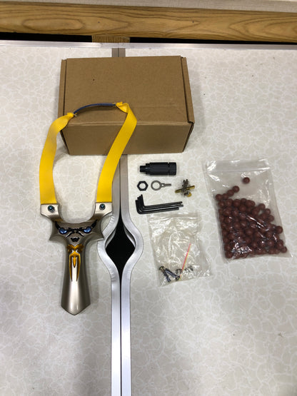 New Heavy Steel Dragon Eye Hunting Slingshot With Laser Sight