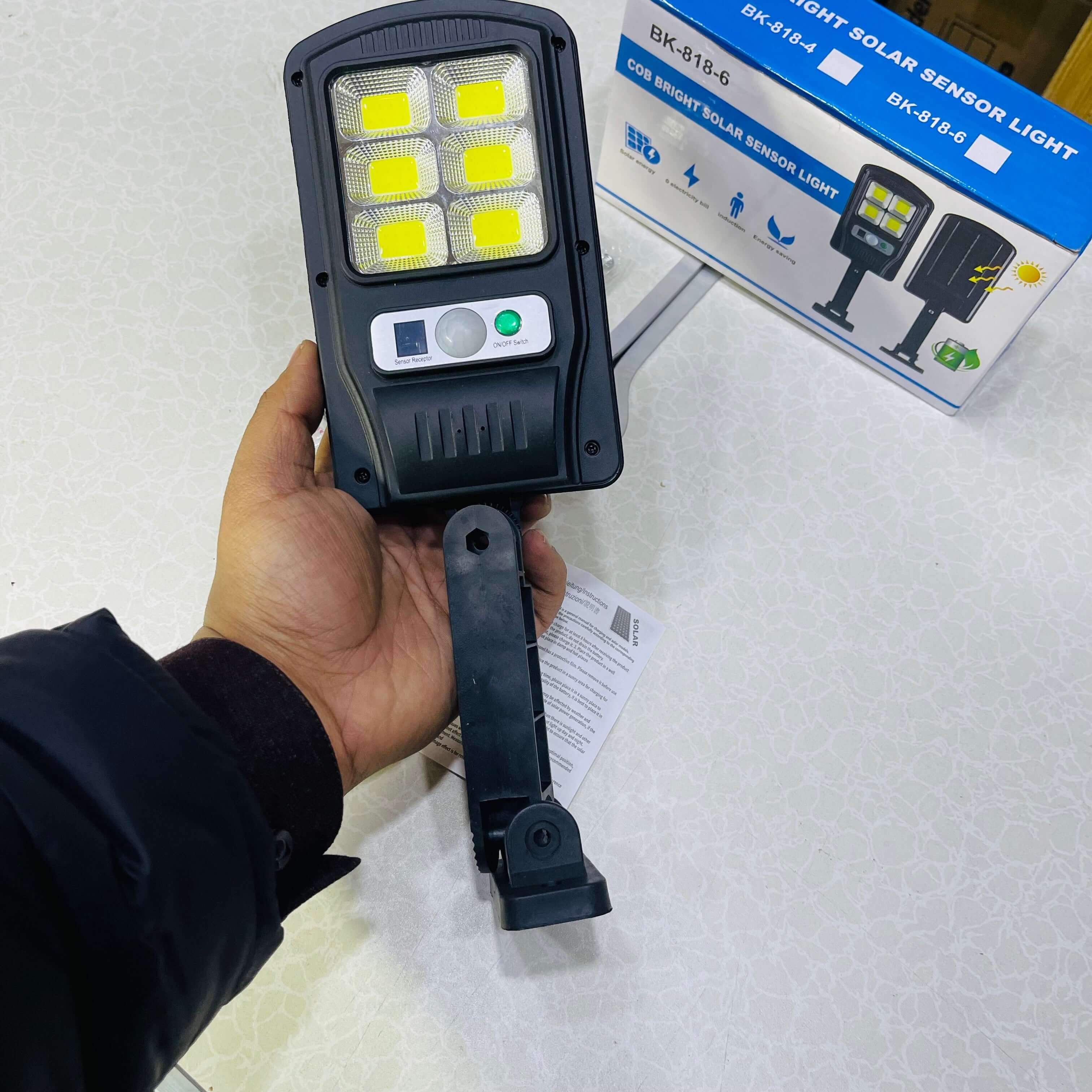 New Compact Design Solar Sensor Street Light BK-818-4 – Loots.pk