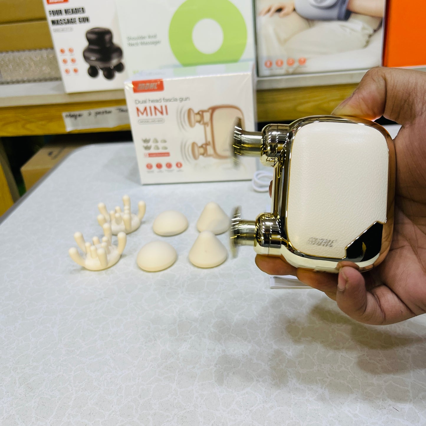 MDHL Dual Head Mini Facia Gun Massager