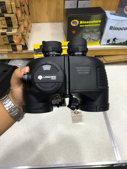 LANDVIEW 10X50 Marine Waterproof Binoculars with Compass