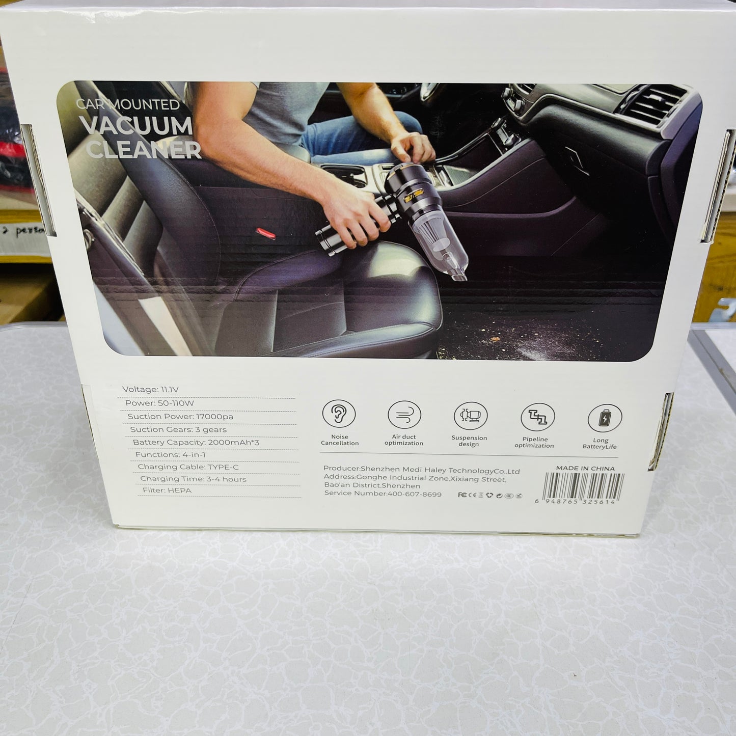 MDHL Ultimate 2-in-1 High-Power Cordless Car Vacuum & Air Blower (17000Pa)