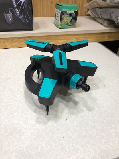 Glitter Rotating 3 head Sprinkler Blue
