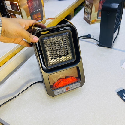 600W Ceramic Compact Electric Desktop Fan Heater 220V