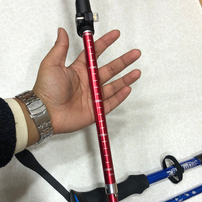 BUBUDA Folding Hiking Stick Portable Ultra Light Anti Shock