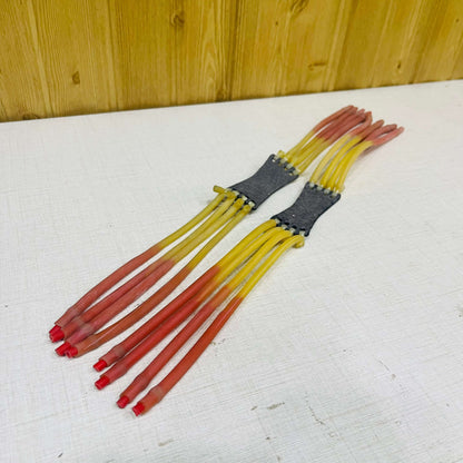 Pack Of Two Rubber Band 4 point For Big Gun Type Hunting Slingshot