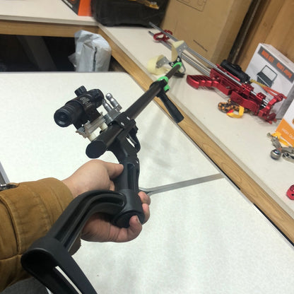 Powerful Outdoor Distance Shooting Laser Bow Hunting Slingshot With 5Pcs Rubbers