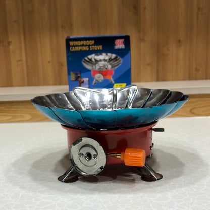 Windproof Portable Camping Stove With Butane Can