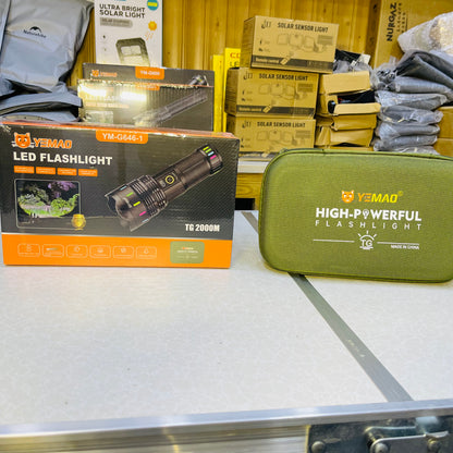 HIGH-POWER WHITE LASER LONG RANGE FLASHLIGHT YM-G646-1