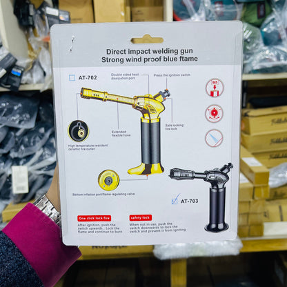 New Ignition Refillable Jet Flame Cigar Lighter AT-703