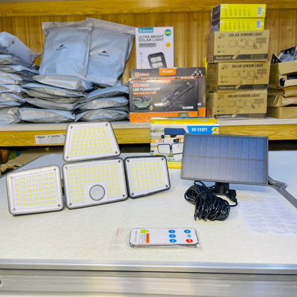 4-Head 223 LED Solar Motion Sensor Flood Lights Sh-223-FT