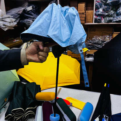 Single Person Compact Size Umbrella With Pouch