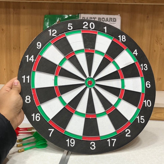 Dart Board With 6 Darts