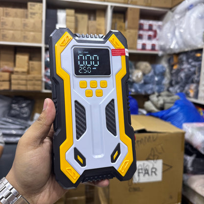 New N3 Portable 4 in 1 Jump Starter With Air Pump PowerBank & Emergency Flashlight