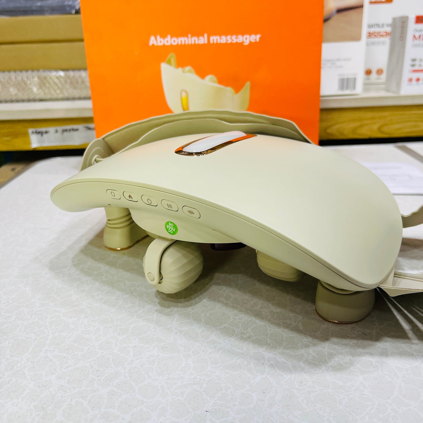 MDHL Electric Abdominal Massager Hot Compress For Belly Fat Reduction YM-Y12