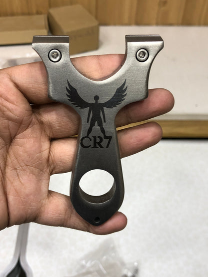 New Stainless Steel CR7 Hunting Slingshot