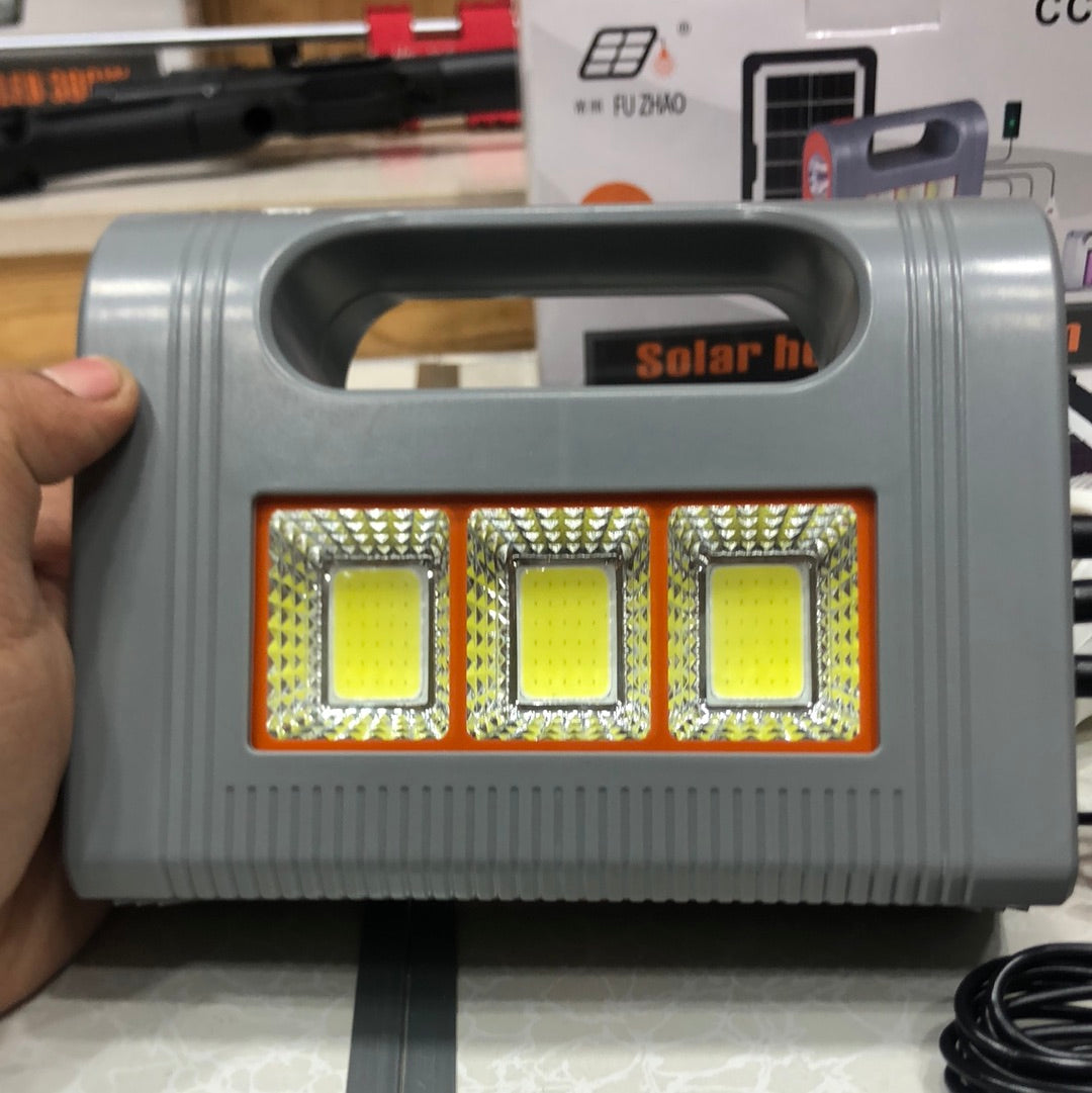 100W Solar Light With 3 Bulbs