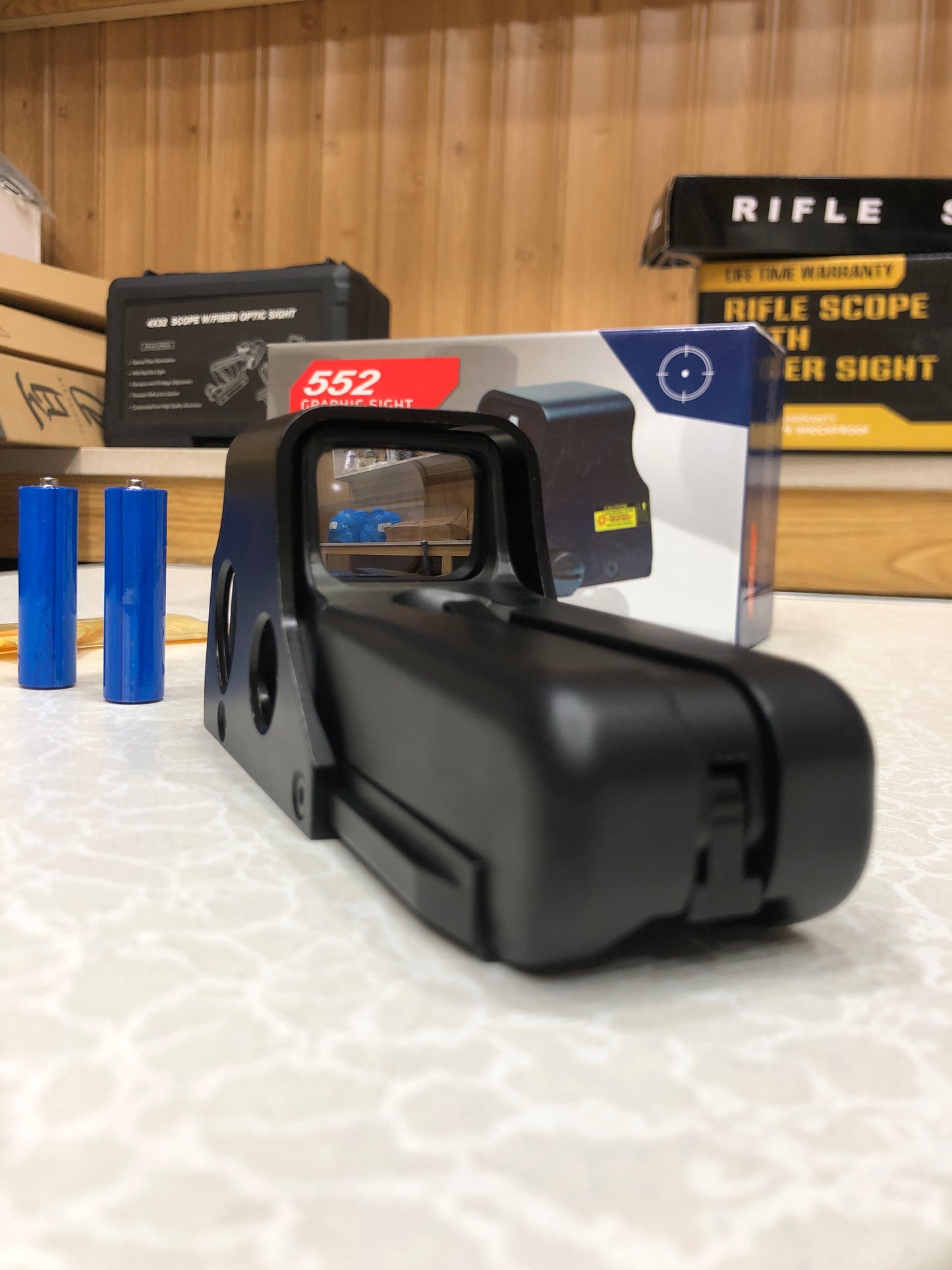 Outdoors Tactical Mini Holographic Weapon Sight Reflex Sight Scope 552 Model